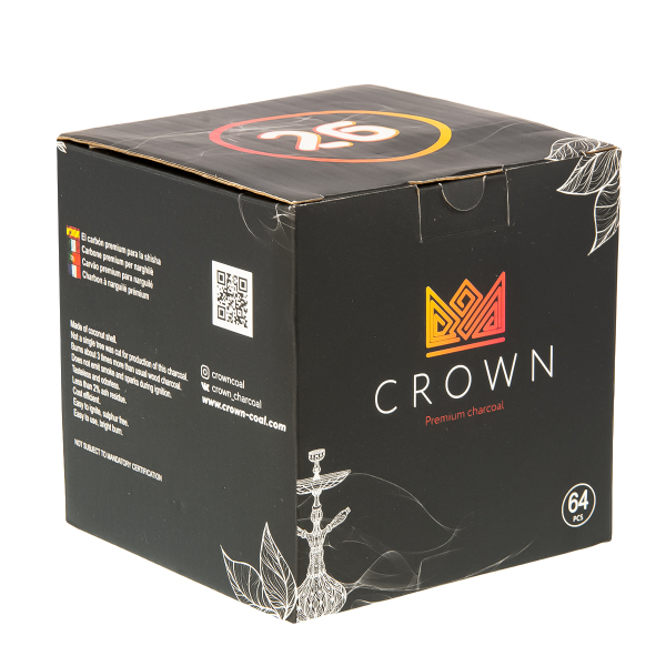 Уголь Crown Кокосовый 64 Шт (26 Мм) в Краснодаре
