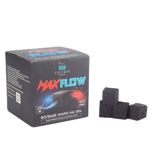 Уголь Crown Maxflow Кокосовый 64 Шт (26 Мм) в Краснодаре