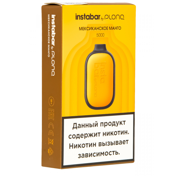 Plonq Instabar Мексиканское Манго (5000 Затяжек) 20 Мг в Краснодаре
