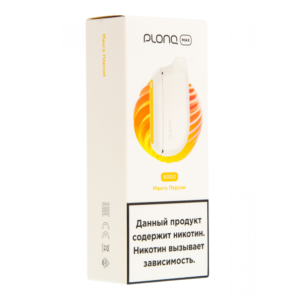 Plonq Max Манго Персик (6000 Затяжек) 20 Мг в Краснодаре