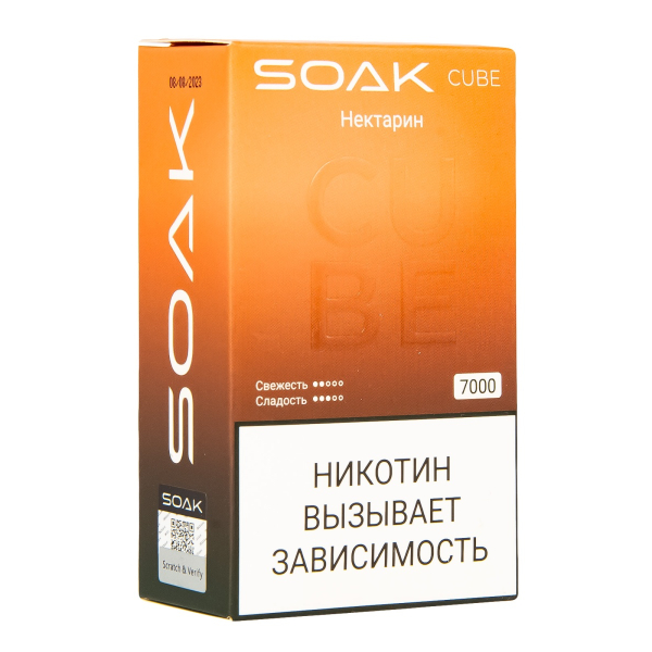 Soak Cube Нектарин 7000 Затяжек в Краснодаре