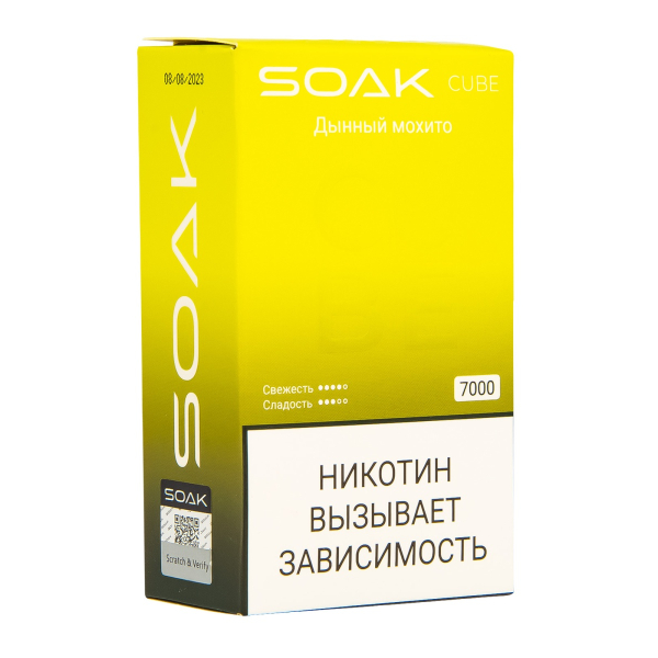 Soak Cube Дынный Мохито 7000 Затяжек в Краснодаре