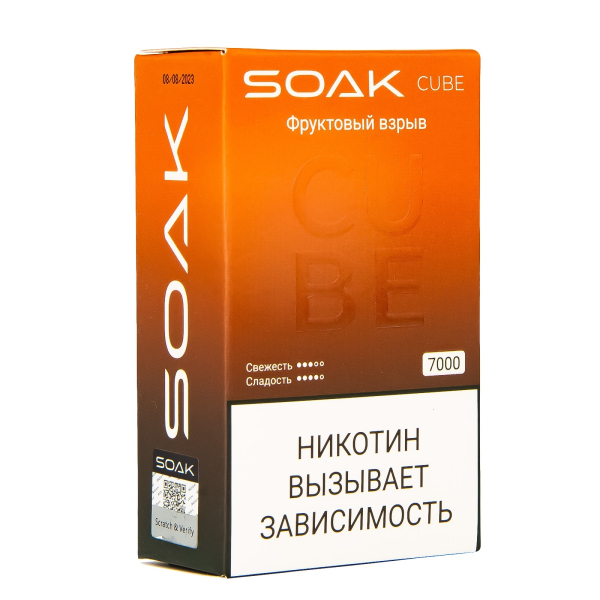 Soak Cube Фруктовый Взрыв 7000 Затяжек в Краснодаре