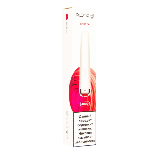 Plonq Plus Pro Баббл Гам (4000 Затяжек) 20 Мг в Краснодаре