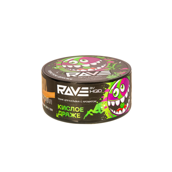 Табак Rave By Hqd Кислое Драже  25 грамм в Краснодаре