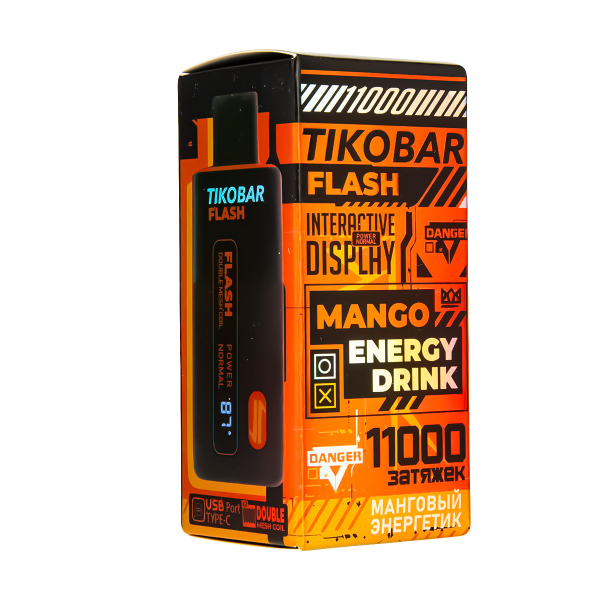 Электронка Tikobar Flash Манговый Энергетик 11000 Затяжек в Краснодаре