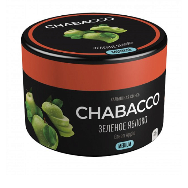 Смесь Chabacco Green Apple    Medium 50 гр в Краснодаре