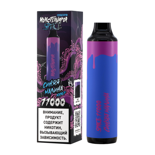 Электронка Monstervapor Space Синяя Малина (11000 Затяжек) в Краснодаре