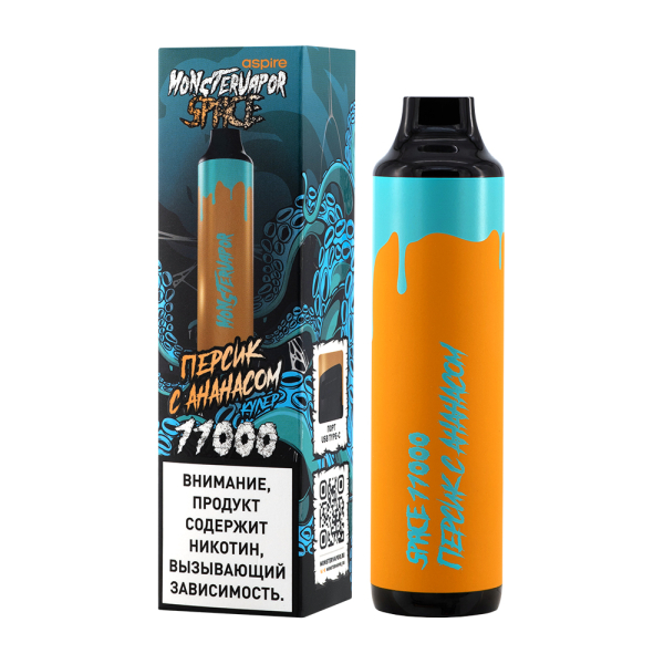 Электронка Monstervapor Space Персик И Ананас (11000 Затяжек) в Краснодаре