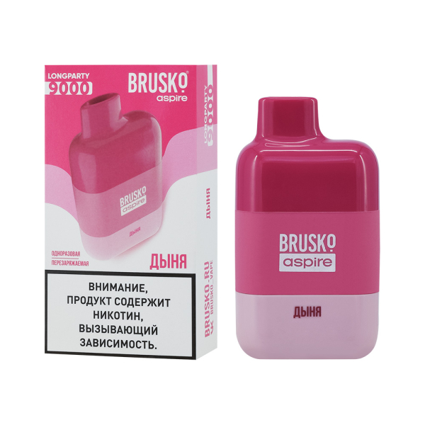 Электронка Brusko Longparty Дыня (9000 Затяжек) в Краснодаре