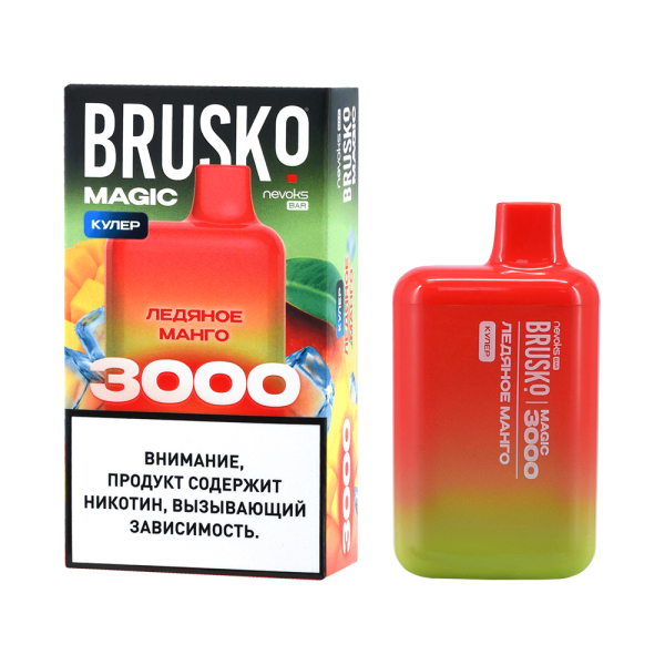 Электронка Brusko Magic Ледяное Манго (3000 Затяжек) в Краснодаре
