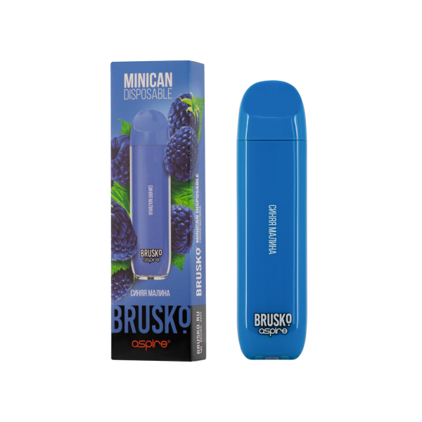 Электронка Brusko Minican Синяя Малина (1500 Затяжек) в Краснодаре