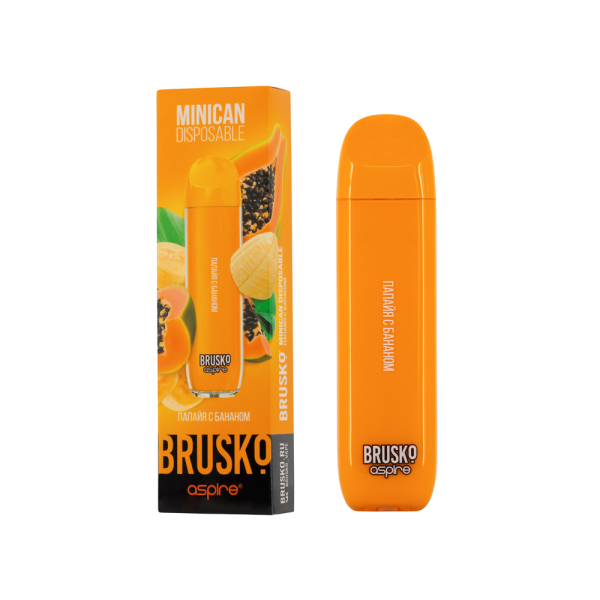 Электронка Brusko Minican Папайя С Бананом(1500 Затяжек) в Краснодаре