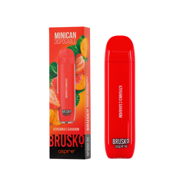 Электронка Brusko Minican Клубника С Бананом (1500 Затяжек) в Краснодаре