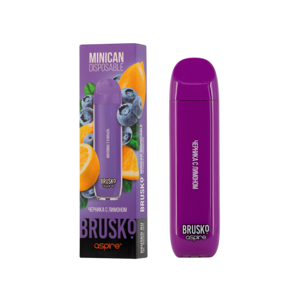 Электронка Brusko Minican Черника С Лимоном (1500 Затяжек) в Краснодаре