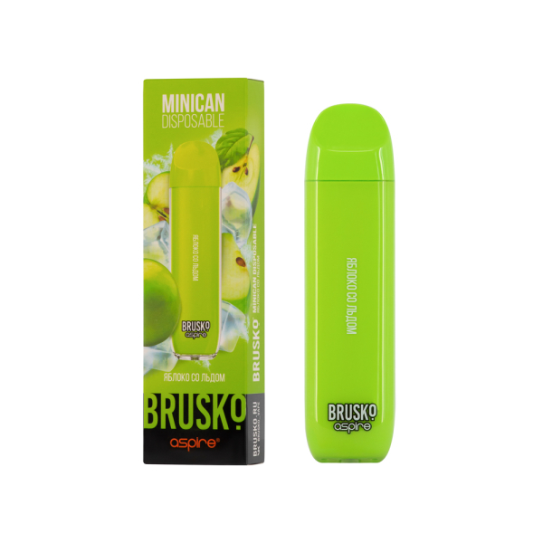 Электронка Brusko Minican Яблоко Со Льдом (1500 Затяжек) в Краснодаре