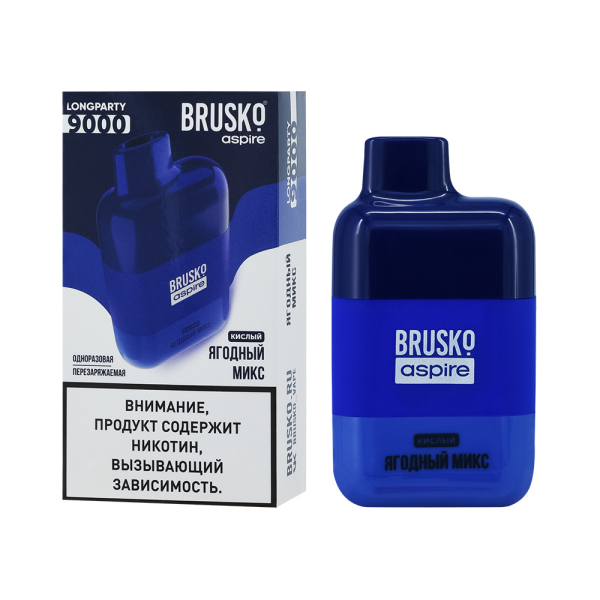 Электронка Brusko Longparty Ягодный Микс (9000 Затяжек) в Краснодаре