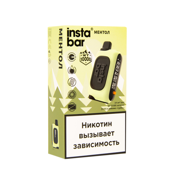 Электронка Plonq Instabar Ментол (10000 Затяжек) 20 Мг в Краснодаре