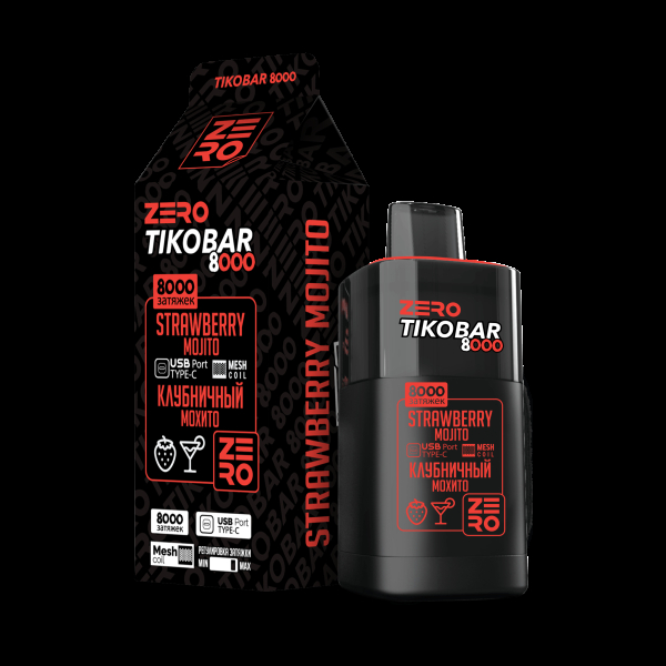 Электронка Tikobar Zero Клубничный Мохито 8000 Затяжек в Краснодаре