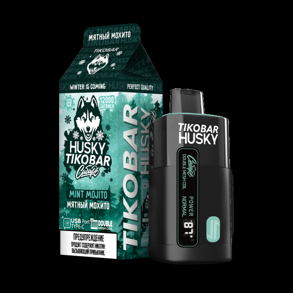 Электронка Tikobar Husky Сибирь Мятный Мохито 12000 Затяжек в Краснодаре