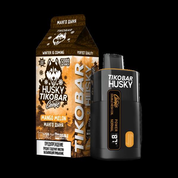 Электронка Tikobar Husky Сибирь Манго Дыня 12000 Затяжек в Краснодаре