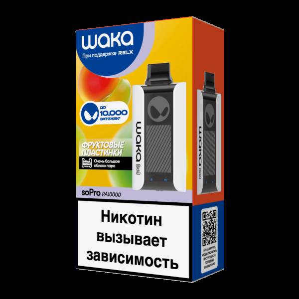 Электронка Waka Фруктовые Пластинки(10000 Затяжек) в Краснодаре