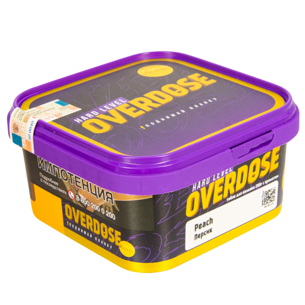 Табак Overdose Peach  200 грамм в Краснодаре