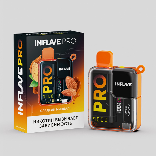 Электронка Inflave Pro Сладкий Мендаль (7000 Затяжек) в Краснодаре