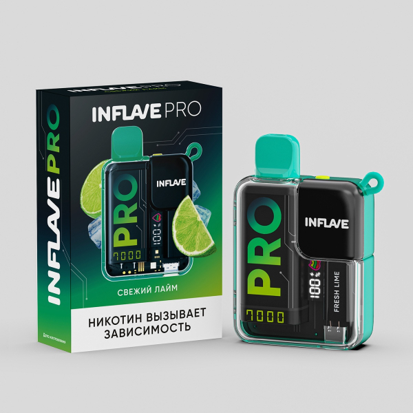 Электронка Inflave Pro Свежий Лайм (7000 Затяжек) в Краснодаре