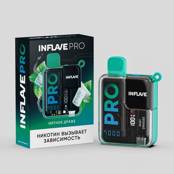 Электронка Inflave Pro Мятное Драже (7000 Затяжек) в Краснодаре