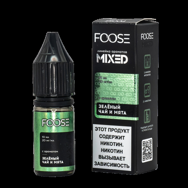 Жидкость Foose Mixed Зеленый Чай И Мята 10 Мл в Краснодаре