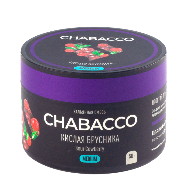 Смесь Chabacco Medium Sour Cowberry  50 гр в Краснодаре