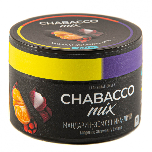 Смесь Chabacco Mix Medium Tangerine Strawberry Lychee  50 гр в Краснодаре