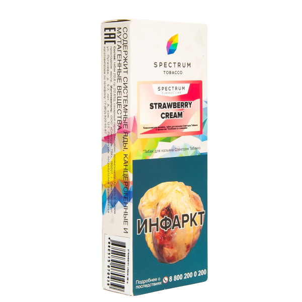 Табак Spectrum Strawberry Cream  100 гр в Краснодаре