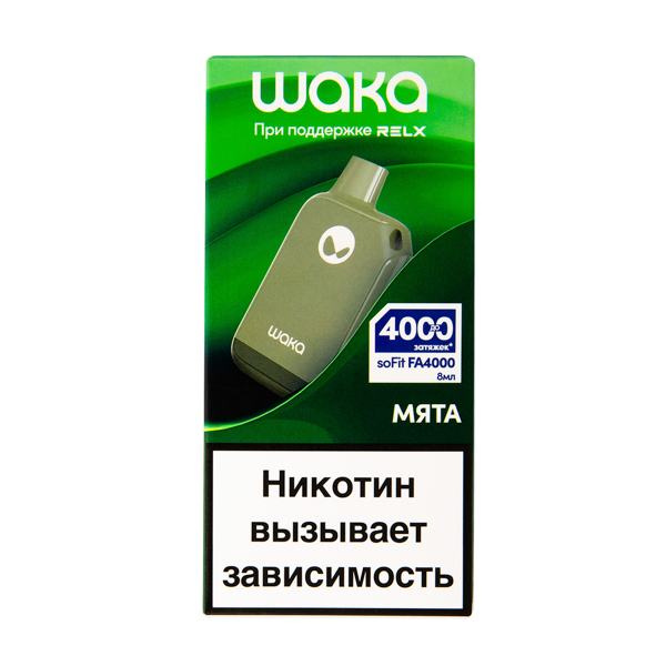 Электронка Waka Мята (4000 Затяжек) в Краснодаре