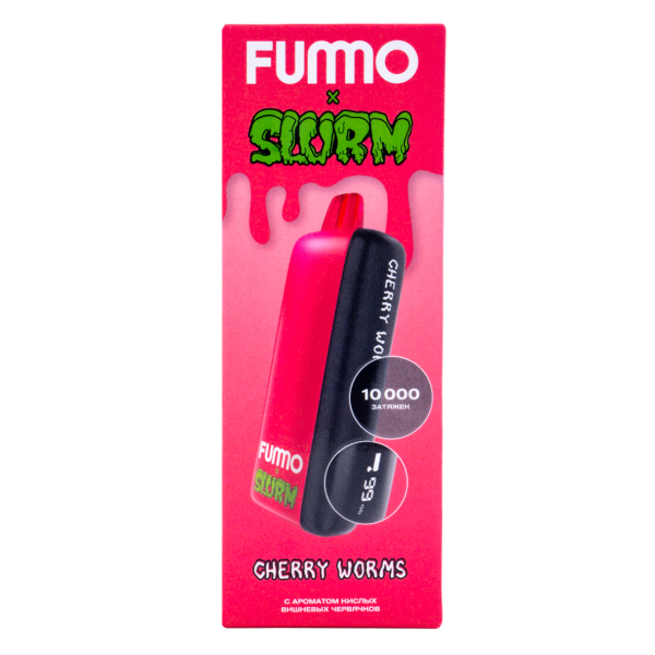 Электронка Fummo Indic Slurm Кислые Вишневые Червячки (10 000 Затяжек) в Краснодаре