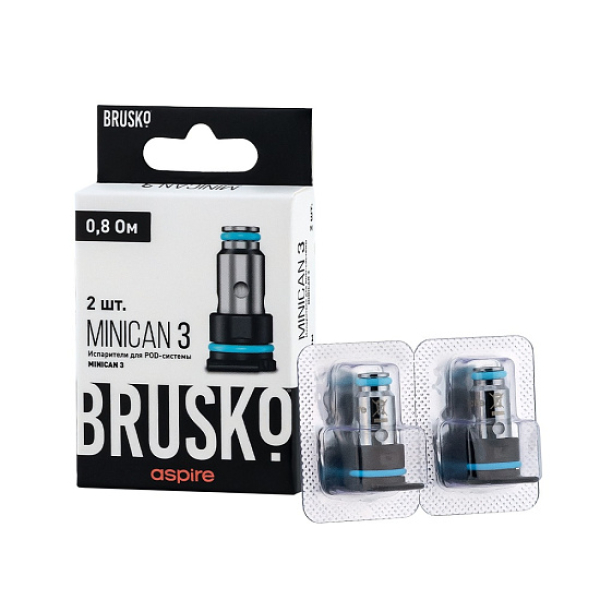 Испаритель Brusko Minican, 3, Af Mesh Coil, 0.8 Ом, Упак. 2 Шт в Краснодаре