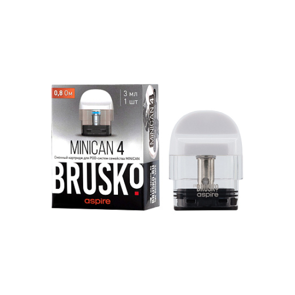 Сменный Картридж Brusko Minican 4 (3Мл) 0,8 Ом, Упак. 1 Шт белый в Краснодаре