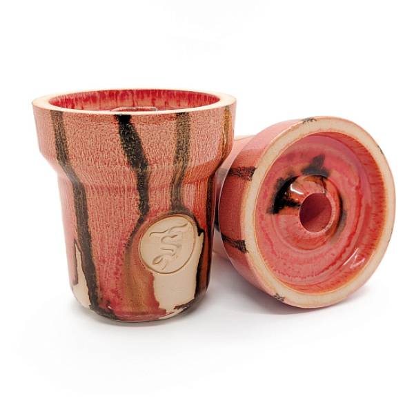 Чаша St Bowls Phunnel Glaze Красная С Полосками в Краснодаре