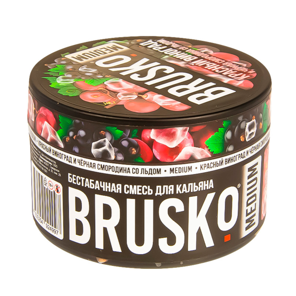 Смесь Brusko Medium Красный Виноград И Чёрная Смородина Со Льдом  250 гр в Краснодаре