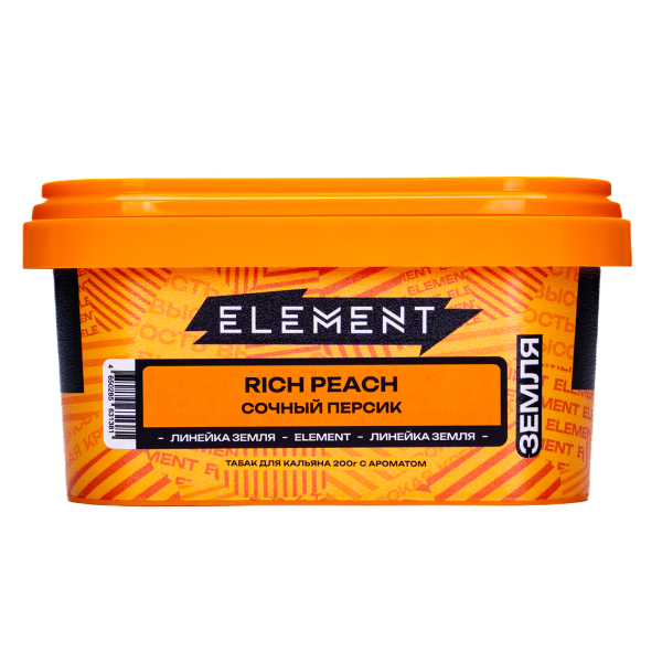 Табак Element Земля Rich Peach 200 грамм в Краснодаре