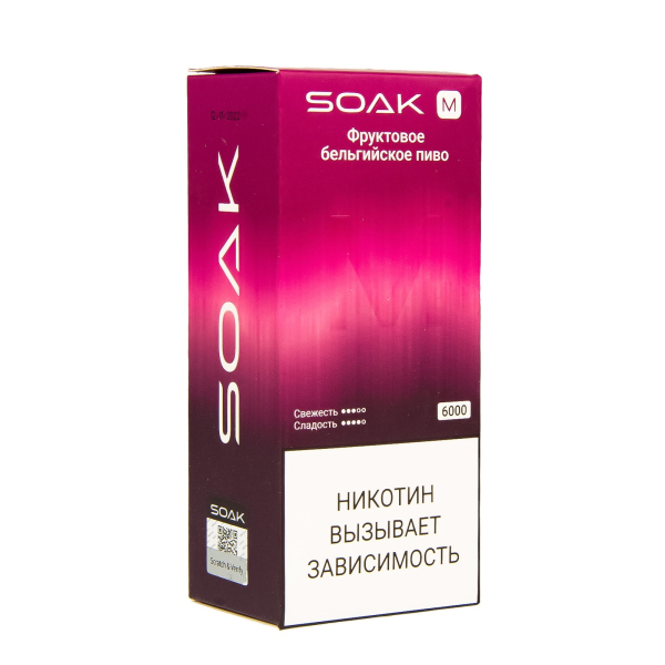ЭСДН SOAK M Fruit Belgian Beer 6000 тяг в Краснодаре