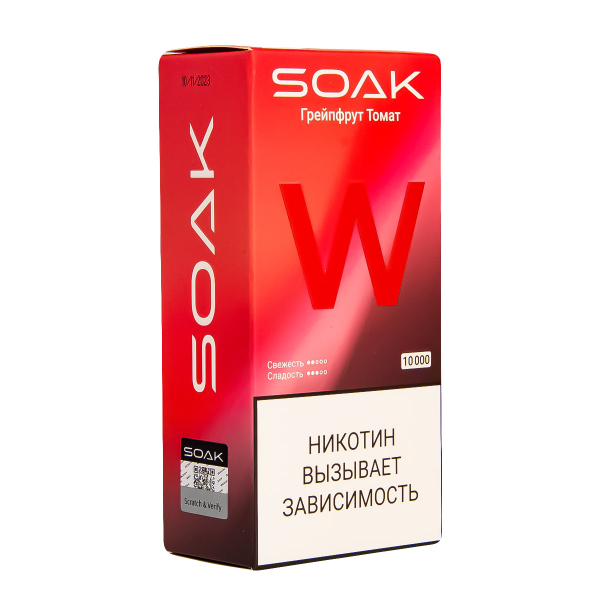 Электронная сигарета Soak W Грейпфрут Томат 10000 в Краснодаре