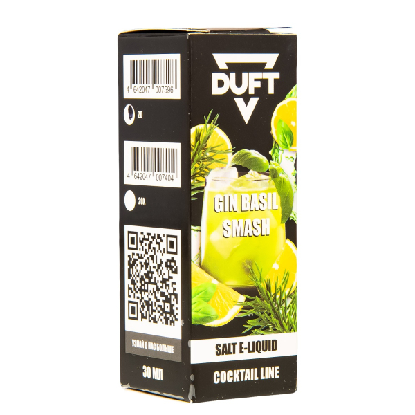 Жидкость Duft Cocktails Line Salt Gin Basil Smash 30 Мл в Краснодаре