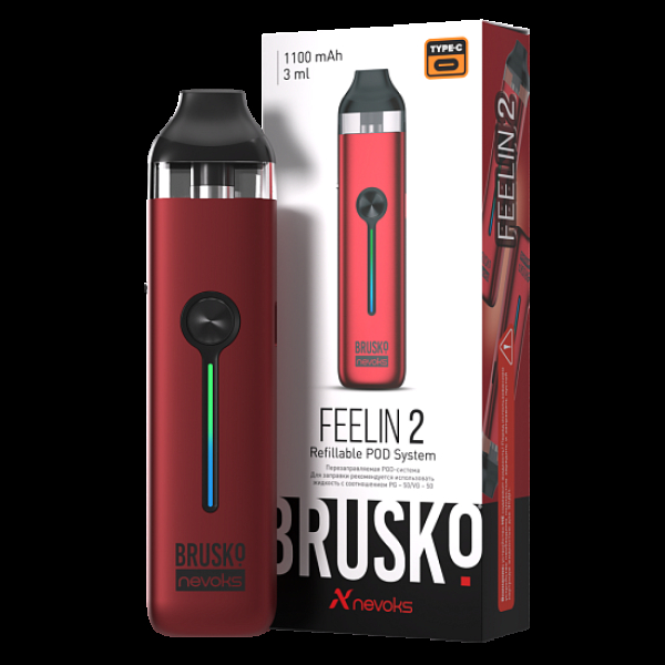 POD-система Brusko Feelin 2 Малиновый в Краснодаре