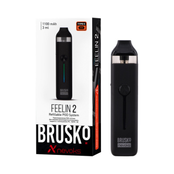 POD-система Brusko Feelin 2 Черный в Краснодаре