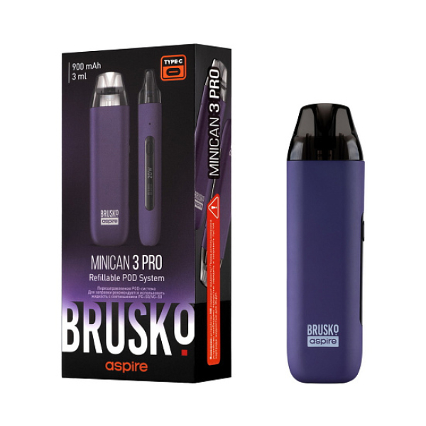POD-система Brusko Minican 3 Pro фиолетовый в Краснодаре