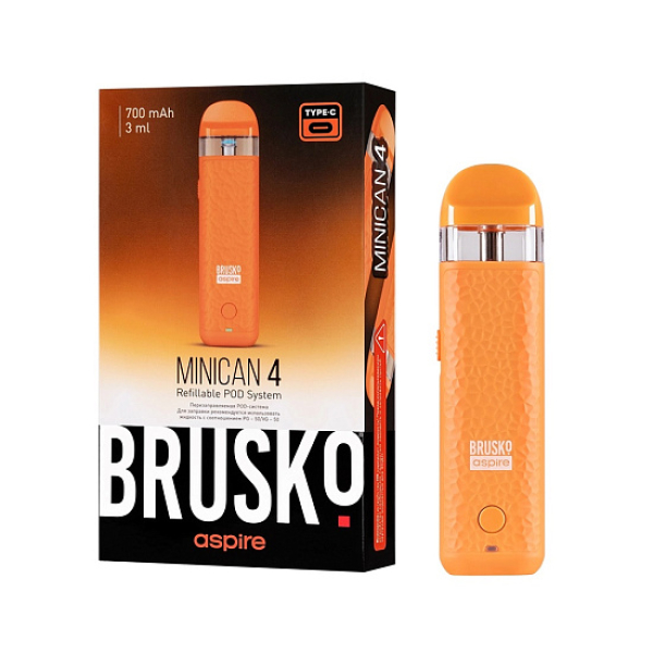 POD-система Brusko Minican 4 Оранжевый в Краснодаре
