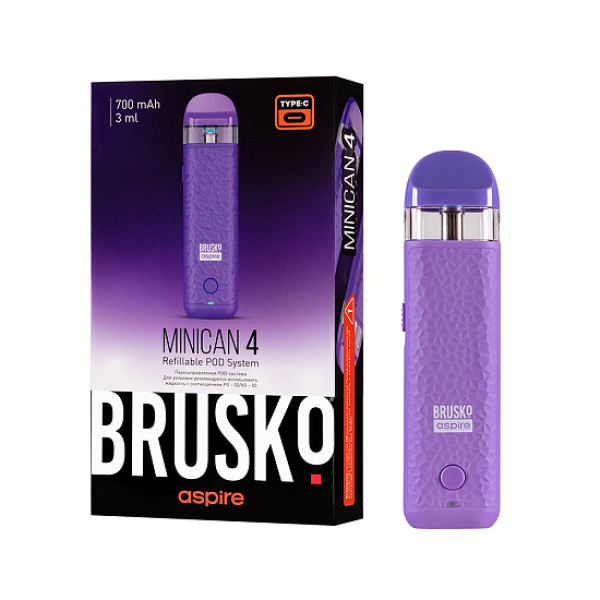 POD-система Brusko Minican 4 Фиолетовый в Краснодаре