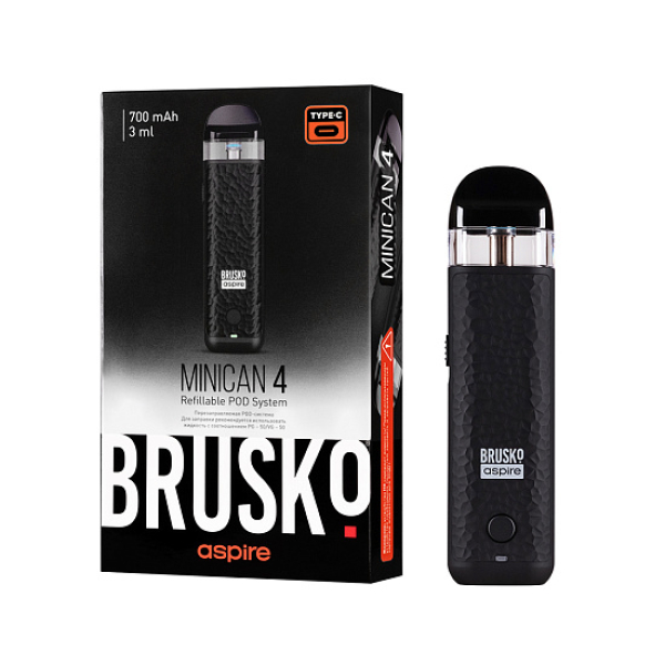POD-система Brusko Minican 4 Черный в Краснодаре